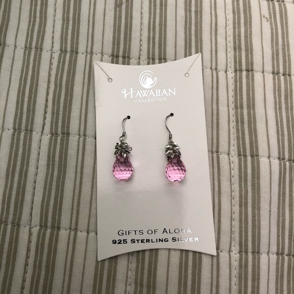 Sterling silver w/crystal earrings - Picture 1 of 1